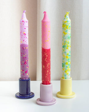 Taper candles- Summer vibes CONFETTI