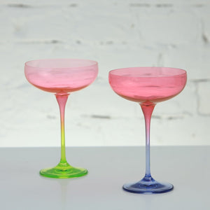 Rainbow Mix - Set of 6 Cocktail Glass