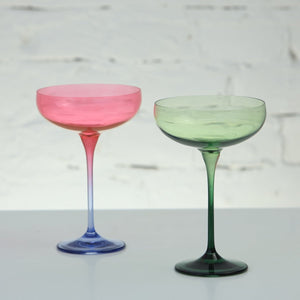 Rainbow Mix - Set of 6 Cocktail Glass