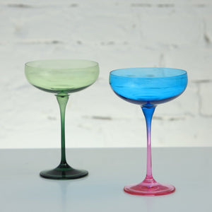 Rainbow Mix - Set of 6 Cocktail Glass