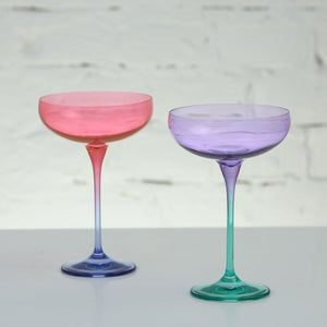 Rainbow Mix - Set of 6 Cocktail Glass