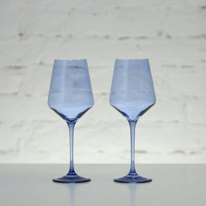 Coloured Wine Glass, Set of 2, Neptune