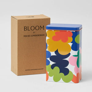 'Abstract Flowers' Coffee Tin