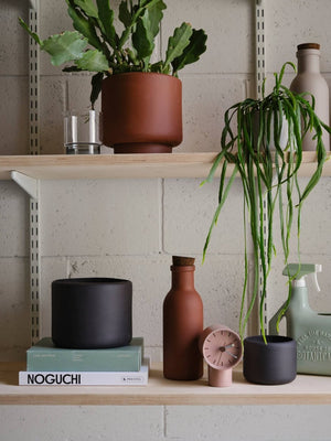 Botany Porcelain Plant Pot Large: Concrete Grey