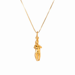 Aphrodite Pendant with Box Chain