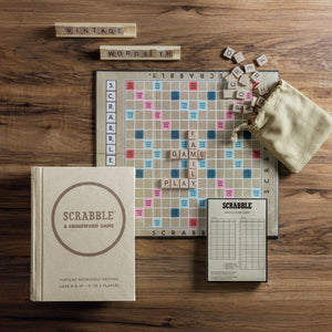 Scrabble Boardgame - Vintage Bookshelf Edition