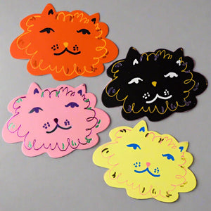 Fat Cat Coasters - Set of 4