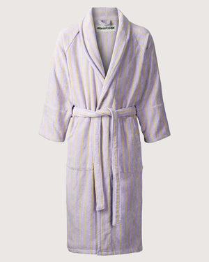 Naram Bathrobe, lilac & neon yellow S/M