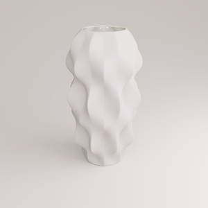 Plissan G Porzellan Vase (h40 cm) - Holaria