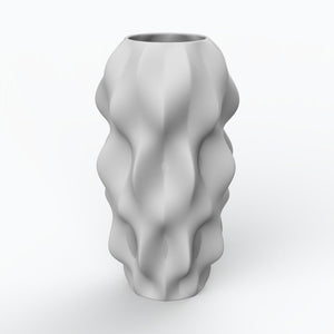 Plissan G Porzellan Vase (h40 cm) - Holaria