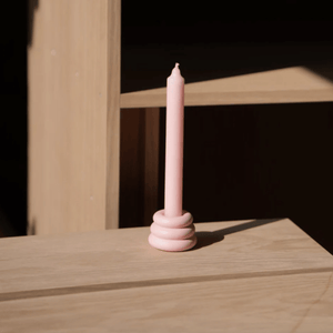 Triple O Candleholder - Baby Pink