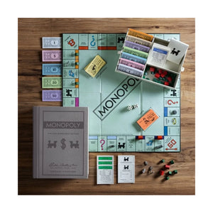 Monopoly Vintage Brettspiel - Bücherregal Edition