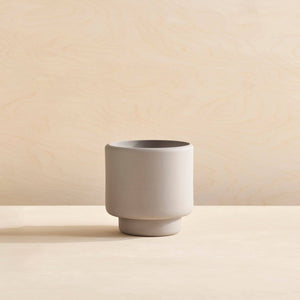 Botany Porcelain Plant Pot Large: Concrete Grey