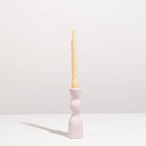 Wave Candleholder Low - Blush