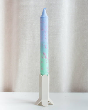 Taper candles- Summer vibes / Blue & Mint, Pink Confetti