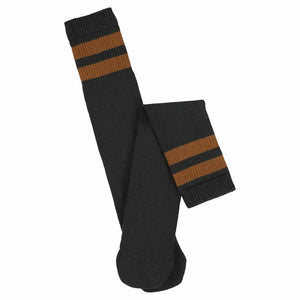 Unisex Tube Socks - Off Black / Tobacco: EU 36/45   UK 6/10   US 6.5/11