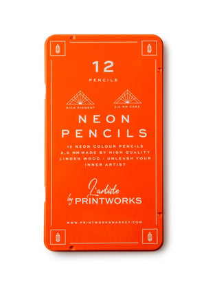 12 Colour Pencils Set (Neon/Metallic)